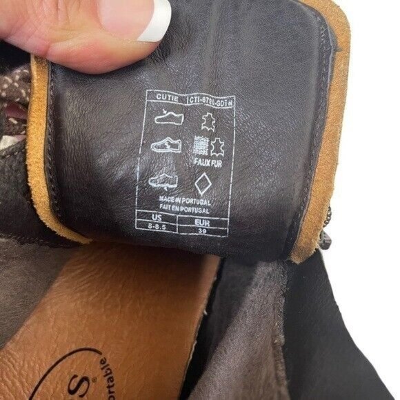 Taos Cutie Women’s  Brown Leather Hiking Gorpcore Size 8.5 - Picture 11 of 12
